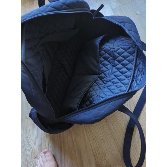 Vera Bradley Make a Change Baby Diaper Tote Bag Changing Pad Solid Navy Blue - Picture 12 of 13